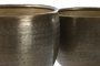 DKD Home Decor Macetero Moderno Cobrizo Aluminio 20 x 16.5 x 20 cm Set de 2