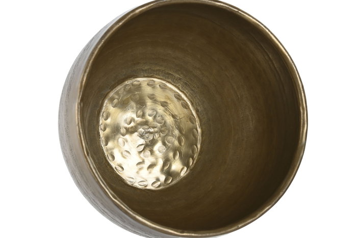 DKD Home Decor Macetero Moderno Cobrizo Aluminio 20 x 16.5 x 20 cm Set de 2