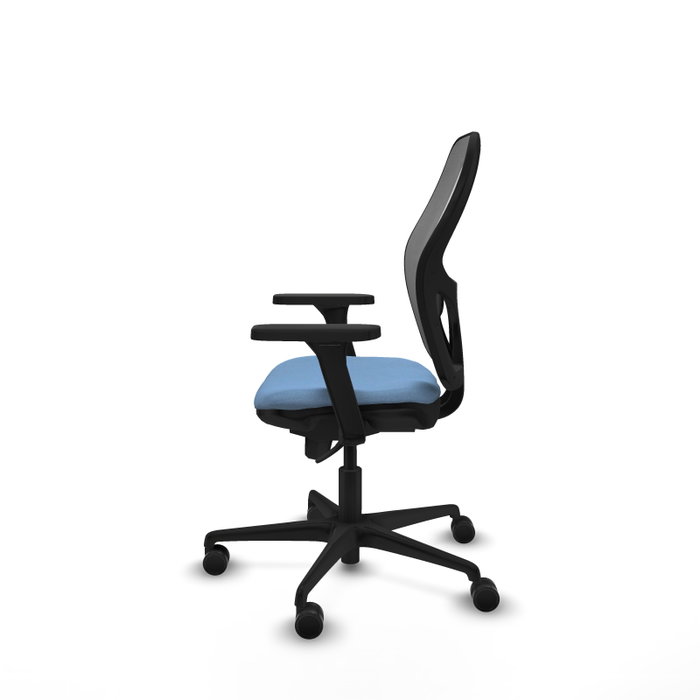 PIQUERAS Y CRESPO Silla de oficina Jorquera con mecanismo Sincro, Azul cielo y Gris PIQUERAS Y CRESPO Silla de oficina Jorquera con mecanismo Sincro, Azul cielo y Gris