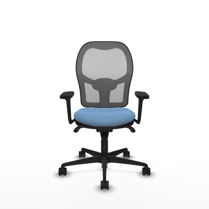 PIQUERAS Y CRESPO Silla de oficina Jorquera con mecanismo Sincro, Azul cielo y Gris PIQUERAS Y CRESPO Silla de oficina Jorquera con mecanismo Sincro, Azul cielo y Gris