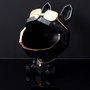 Home Deco Factory Vaciabolsillos Perro Gafas Galerie Escultura para Llaves Monedas 17x17x23 cm