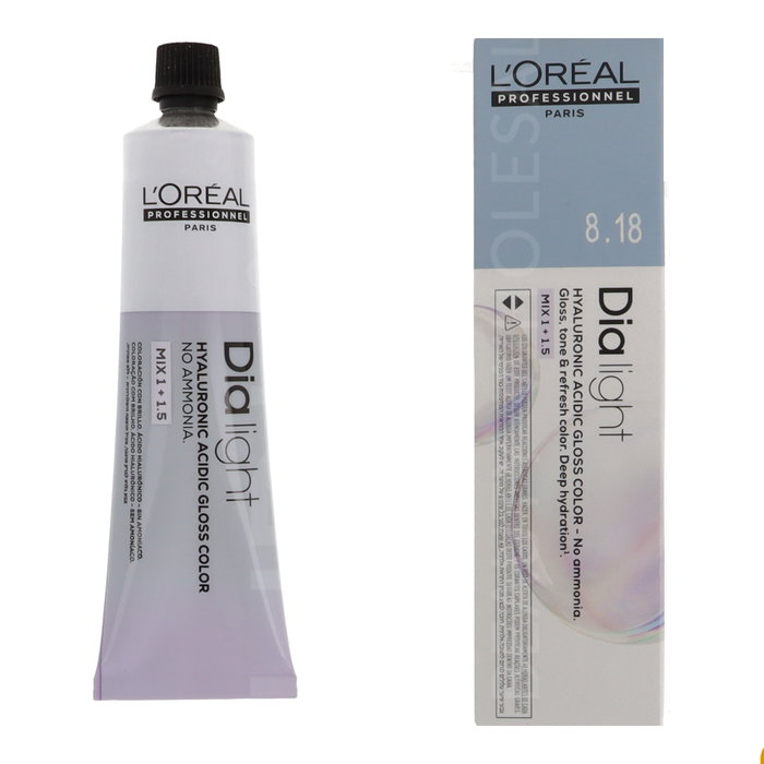 L'Oréal Dia Light 8.18 Rubio Claro Ceniza Moca Tinte para Cabello 60 ml L'Oréal Dia Light 8.18 Rubio Claro Ceniza Moca Tinte para Cabello 60 ml