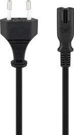 Goobay 50084 Cable de Alimentación 1,5 m CEE7/16 a C7