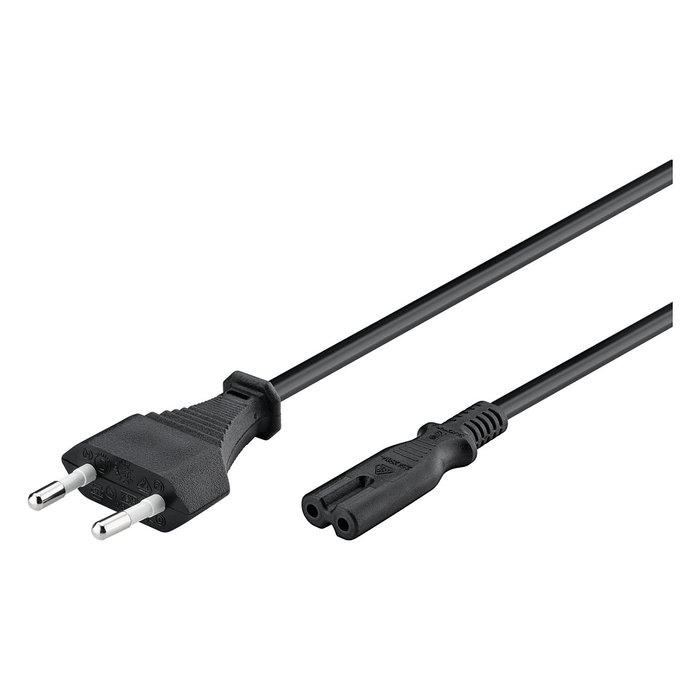 Goobay 50084 Cable de Alimentación 1,5 m CEE7/16 a C7 Acoplador Negro Goobay 50084 Cable de Alimentación 1,5 m CEE7/16 a C7 Acoplador Negro