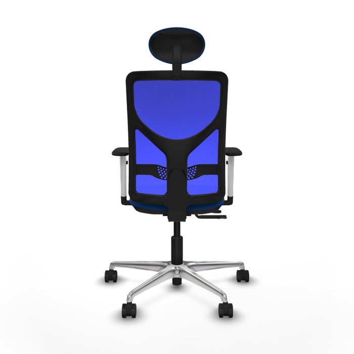 PIQUERAS Y CRESPO Silla de oficina Motilla Azul con mecanismo Sincro/Traslack