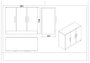Hanah Home Conjunto Muebles de Oficina Elegante y Funcional Escritorio Armario Estantería Aparador Barroco Antracita Tablero Melaminado Duradero