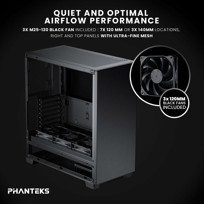 Phanteks XT Pro Ultra Silent schwarz