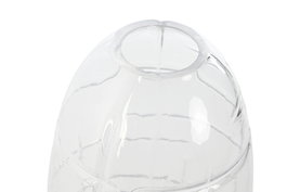 DKD Home Decor Jarrón Moderno Transparente Cristal 11.5 x 28 x 11.5 cm