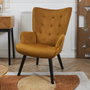 Home Deco Factory Butaca-sillón Giulia Mostaza