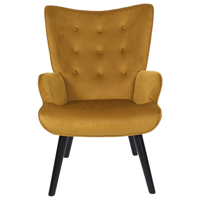 Home Deco Factory Butaca-sillón Giulia Mostaza