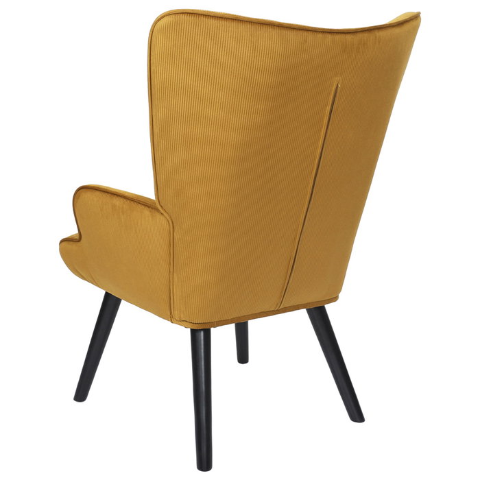 Home Deco Factory Butaca-sillón Giulia Mostaza