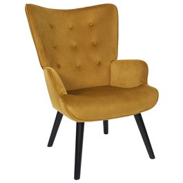 Home Deco Factory Butaca-sillón Giulia Mostaza