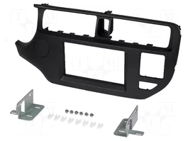 ACV Bastidor de montaje de radio para Kia Rio (UB) 2 DIN, negro