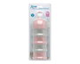 KioKids Dosificador Torre de Leche en Polvo Rosa y Gris 340 mL con 4 Compartimentos y Embudo