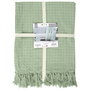 Home Deco Factory Manta Gofrada Verde Agua 130x160 cm 100% Algodón