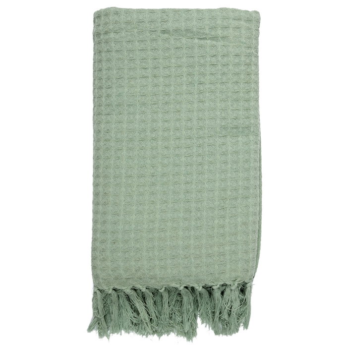 Home Deco Factory Manta Gofrada Verde Agua 130x160 cm 100% Algodón