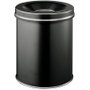 Durable Papelera Safe rund 15 litros negro