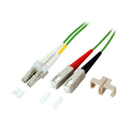 EFB Elektronik Cable de fibra óptica OM5 LC-SC 1m Verde