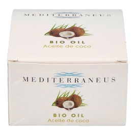 MUNDONATURAL Aceite de Coco Bio Mediterraneus 50ml - Antiedad, Antibacteriano, Antifúngico para Piel y Cabello