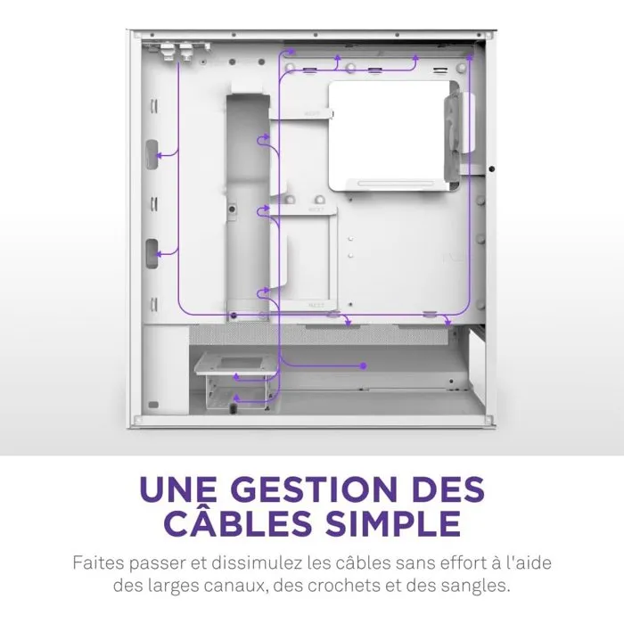 NZXT H5 Flow (2024) Blanco CC-H52FW-01 NZXT H5 Flow (2024) Blanco CC-H52FW-01