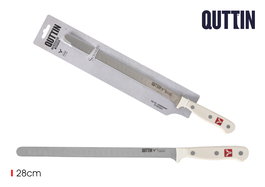 Inde - Cuchillo jamonero 28 cm con alvéolos redondeados, colección Sybarite color Ivory (16 Unidades)