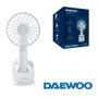 DAEWOO DW9015 Ventilador de Mano 3 en 1 con Soporte y Pinza