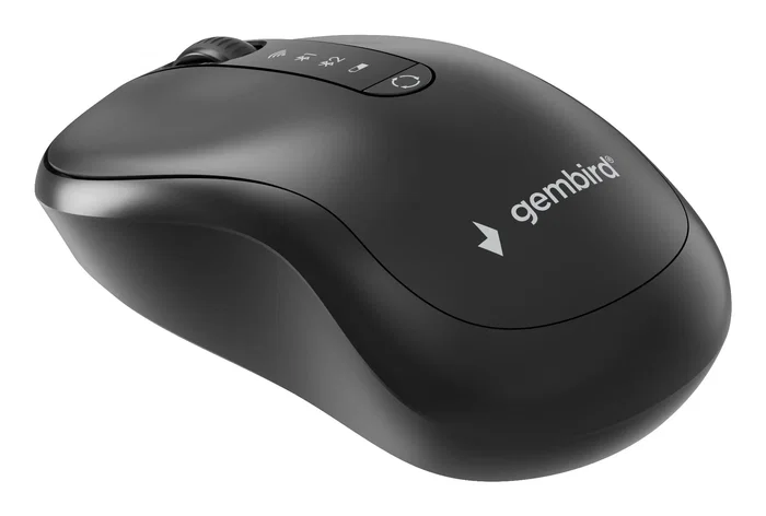 Gembird MUSW2-4B-01 Ratón Inalámbrico Dual Mode Negro