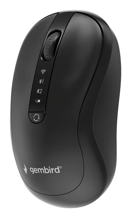 Gembird MUSW2-4B-01 Ratón Inalámbrico Dual Mode Negro