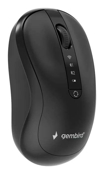 Gembird MUSW2-4B-01 Ratón Inalámbrico Dual Mode Negro