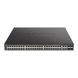D-Link DGS-2000-52MP Conmutador Gestionado Gigabit L2/L3, 52 Puertos (48x PoE+), Montaje en Rack 1U, 4 Puertos SFP, QoS, VLAN