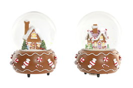 DKD Home Decor Bola Musical de Resina y Cristal Multicolor Surtida