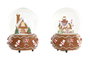 DKD Home Decor Bola Musical de Resina y Cristal Multicolor Surtida