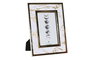 DKD Home Decor Marco de Fotos 10x15 Mármol Blanco y Dorado