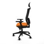 PIQUERAS Y CRESPO Silla de oficina Horna Naranja y Negro