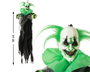 atosa Figura Payaso Colgante de Miedo de 60 cm con Pelo Verde Fosforito