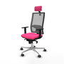 PIQUERAS Y CRESPO Silla de oficina Horna Rosa y Gris