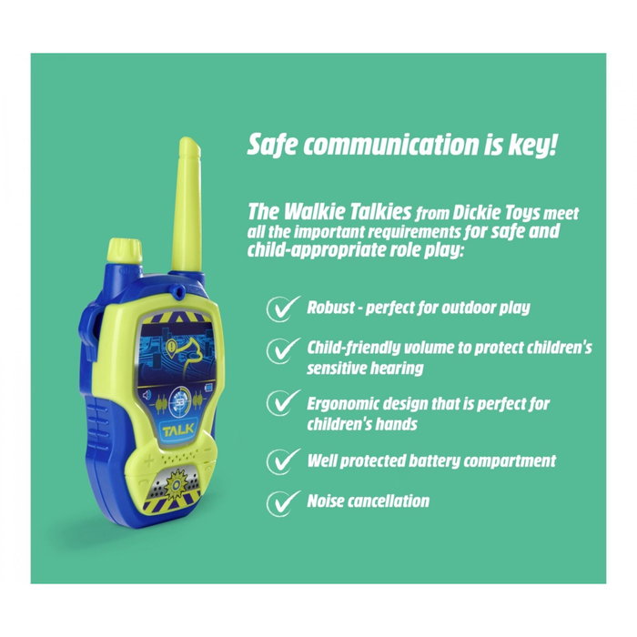 Dickie Walkie Talkie Police 2.4 GHz Set de 2 unidades