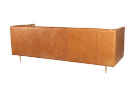 DKD Home Decor Sofá Item Home Cognac Dorado 209 x 77 x 74 cm