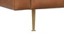 DKD Home Decor Sofá Item Home Cognac Dorado 209 x 77 x 74 cm