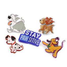 Disney Set de 5 Pines con Motivos de Perros, Colección Disney Dogs para Coleccionistas