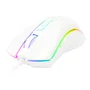 Redragon M711W Cobra Ratón Gaming RGB Blanco, Sensor PAW3327 12400 DPI, 7 Botones Programables, Cable 1.8m USB Tipo C, Ergonómico para PC
