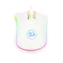 Redragon M711W Cobra Ratón Gaming RGB Blanco, Sensor PAW3327 12400 DPI, 7 Botones Programables, Cable 1.8m USB Tipo C, Ergonómico para PC