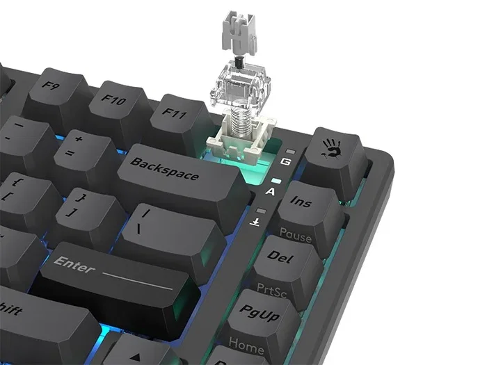 A4-Tech Bloody MS76 BLMS Teclado Gaming Magnético Gris 75%