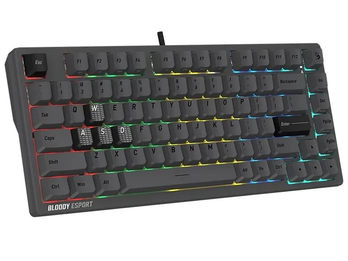 A4-Tech Bloody MS76 BLMS Teclado Gaming Magnético Gris 75%