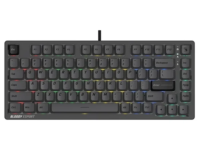 A4-Tech Bloody MS76 BLMS Teclado Gaming Magnético Gris 75%
