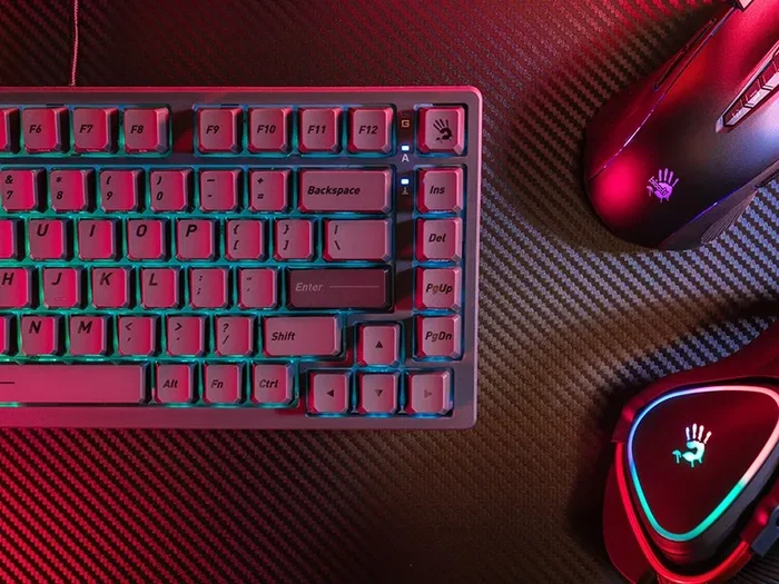 A4-Tech Bloody MS76 BLMS Teclado Gaming Magnético Gris 75%