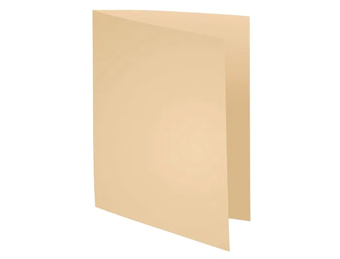 Exacompta Subcarpeta de Cartulina, Formato DIN A4, 220 g/m², Color Crema, Certificado Blue Angel, 100% Reciclada