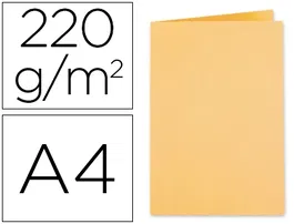 Exacompta Subcarpeta de Cartulina, Formato DIN A4, 220 g/m², Color Crema, Certificado Blue Angel, 100% Reciclada