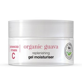 Dr. Organic Crema Hidratante Guayaba 50ml - Rica en Vitamina C, Vegana, Con más del 70% de Ingredientes Orgánicos, Para Piel Apagada