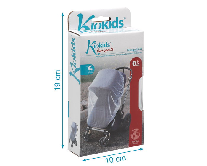 KioKids Mosquitera Universal Para Carrito De Bebé Color Blanco